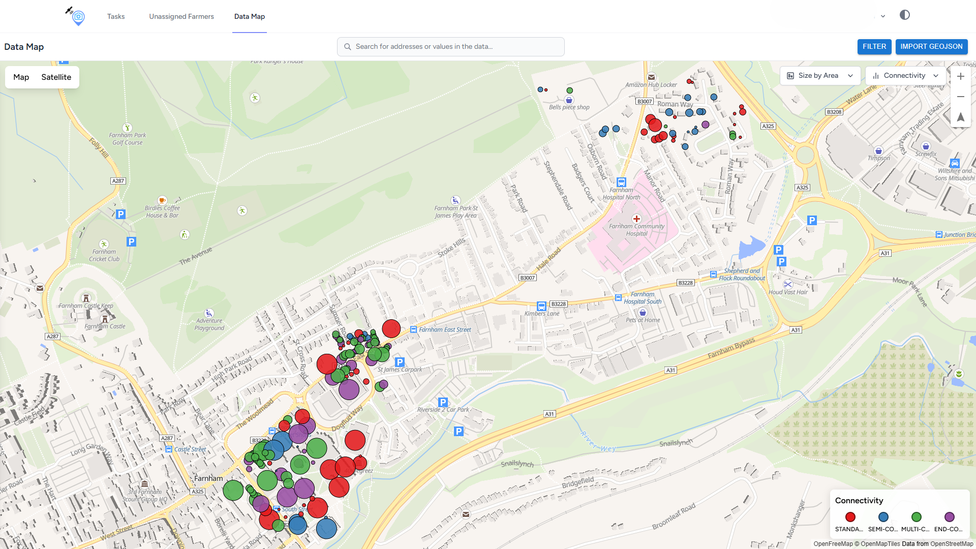Data map: Building overlay